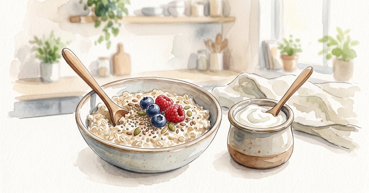 Avena y yogur griego, una alianza posible para ir al baño sin sobresaltos