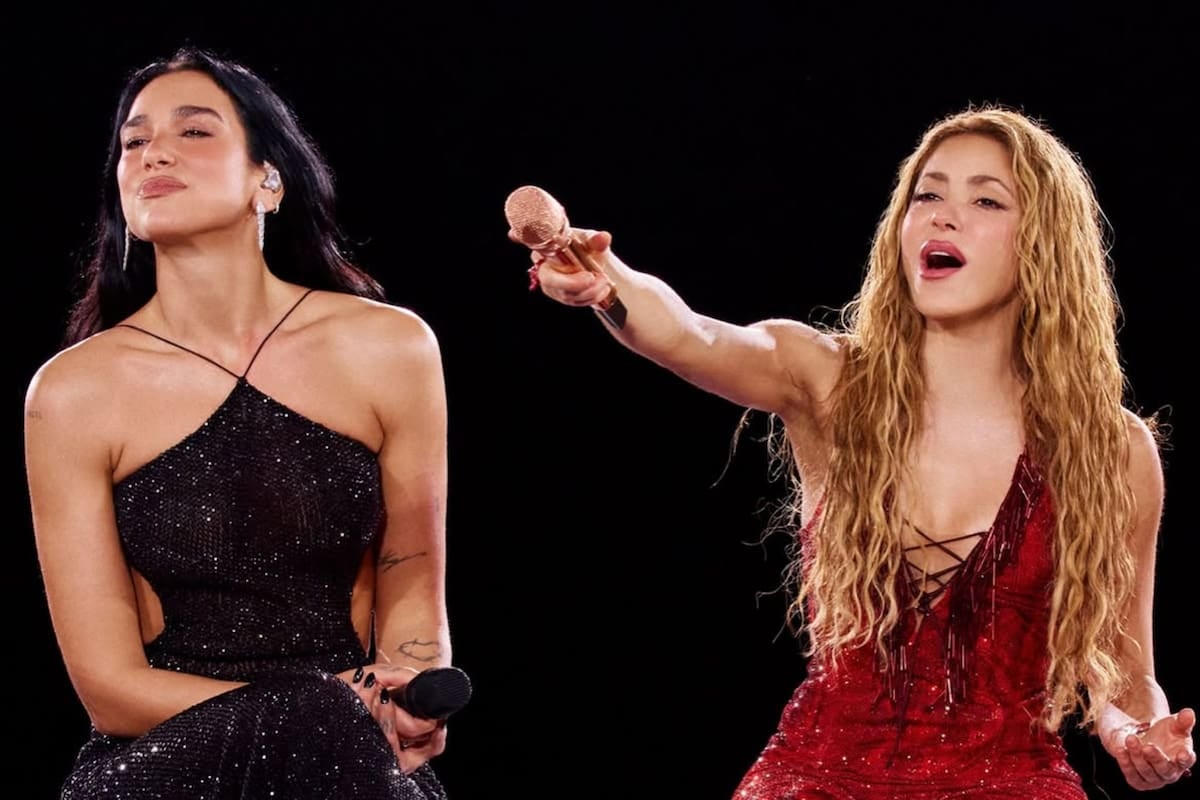 Madrid, una noche de Macondo: cuando Shakira y Dua Lipa se encontraron para cantar juntas