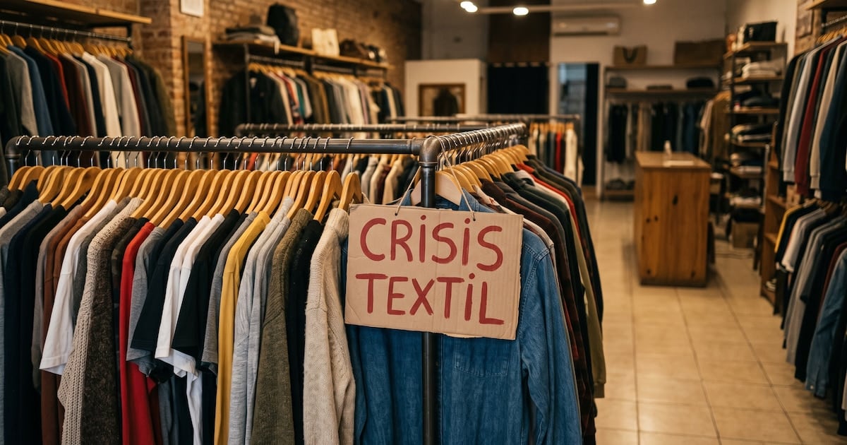 La cadena textil opera a menos de la mitad de su capacidad y acumula casi 28.000 puestos de trabajo perdidos desde fines de 2023