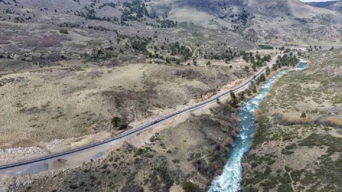 La Ruta 23 dejará el ripio en la Patagonia: 38 kilómetros de asfalto unen desde el 20 de enero a Aluminé y Villa Pehuenia